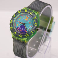 1993 Swatch SDB106 Bermuda Triangle Watch | 90s Swatch Scuba 200