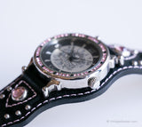 Vintage Pirate Prinzessin Uhr | Schwarz und rosa Uhr für Damen