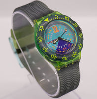 1993 swatch SDB106 Bermuda -Dreieck Uhr | 90er Jahre Swatch Scuba 200