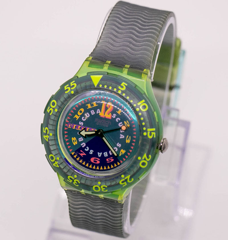 1993 Swatch Scuba 200 SDK112 Golden Island Watch | 90s Swiss Watch ...