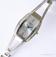 Silver-tone Guess Watch with Gemstones | Vintage Guess Occasion Watch