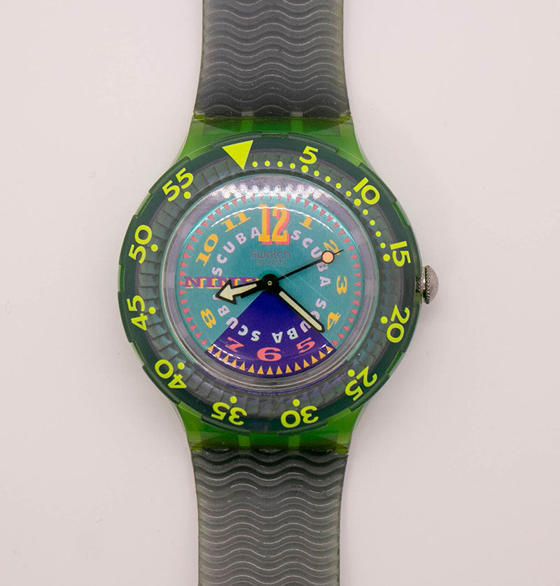 1993 Swatch Scuba 200 SDK112 Golden Island Watch | 90s Swiss Watch ...