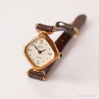 Pallas rectangulaire vintage exquise montre | Tone d'or élégant montre