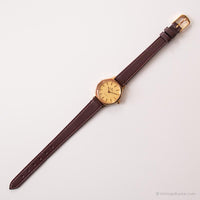 Vintage Gold-Tone Cathay Uhr | Funkelnder Zifferblatt Uhr für Damen