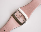Grand ton argenté de 37 mm Anne Klein montre pour femme
