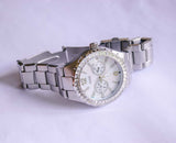 Silver-tone Guess Chronograph Watch | Luxury Ladies Guess Watch