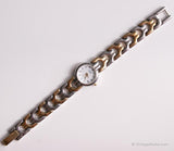 Vintage-Zwei-Ton-Designer Uhr für Damen | Anne Klein Quarz Uhr