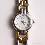 Vintage-Zwei-Ton-Designer Uhr für Damen | Anne Klein Quarz Uhr