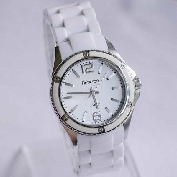 Armitron Ora orologio bianco tutto bianco | I migliori orologi al quarzo minimalisti
