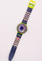 1991 Scuba 200 Swatch Coming Tide SDJ100 Watch Original Strap