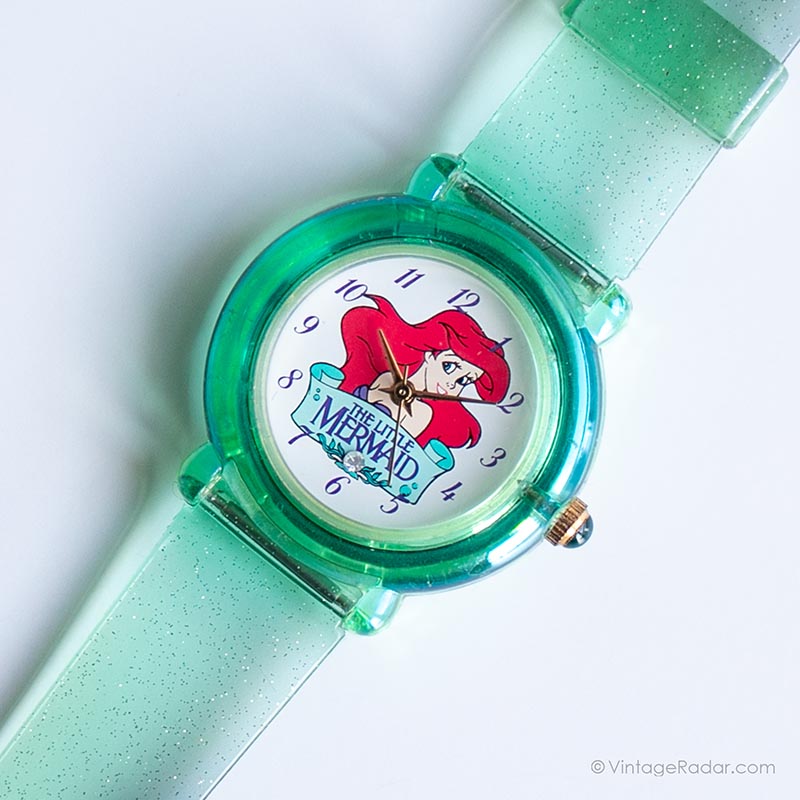 Vintage The Little Mermaid Green Watch | Disney Princess  display picture 1