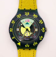 90er Jahre Swatch Scuba 200 SDN102 Göttlich Uhr Für Männer und Frauen