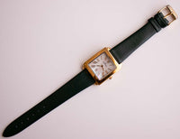 Rectangulaire de ton or Anne Klein Dames montre Vert montre Sangle