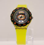 1992 swatch SDK110 Tech Diving montre | Orange noir swatch montre
