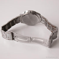 Vintage Silver-tone Folio Watch | Ladies Round Dial Japan Quartz Watch