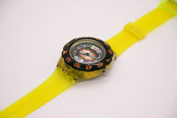 1992 swatch SDK110 Tech Diving Watch | برتقالة سوداء swatch راقب