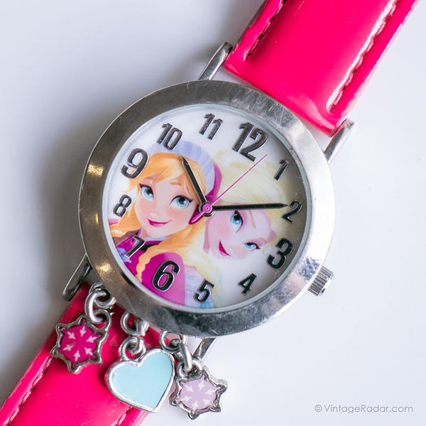 Silver Tone Frozen Dames Wristwatch | Vintage Disney Montres princesse