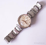 Vintage Silver-tone Kenneth Cole Watch for Women with Rose-gold Details