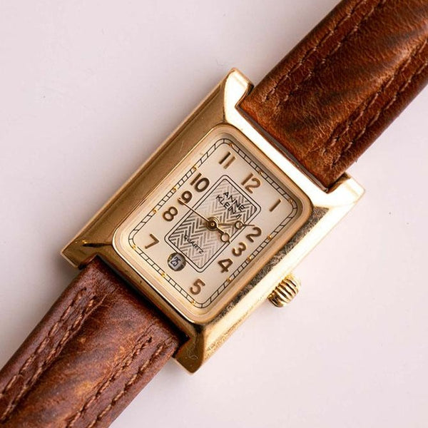 Art Deco Anne Klein II Damen Uhr Geometrischer Retro Uhr für