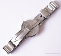 Vintage Silver-tone Kenneth Cole Watch for Women with Rose-gold Details