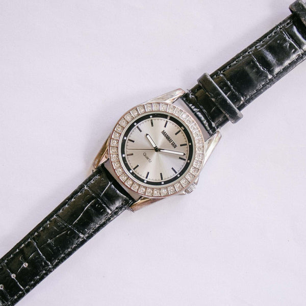 Manhattan Quartz Watch di Croton | Orologio gemtone tono d'argento unisex