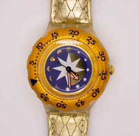 1992 Swatch Scuba 200 SDK112 Golden Island Watch | Gold Swatch Watch