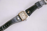 Reaction by Kenneth Cole Watch for Women with Black Leather Strap