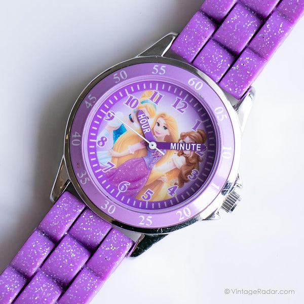 Vintage Purpur Disney Uhr für sie | Damenprinzessin Uhr