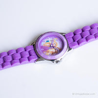 Vintage Purpur Disney Uhr für sie | Damenprinzessin Uhr