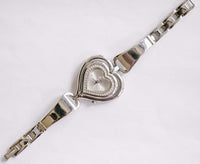 Heart-shaped Guess Watch for Women | Luxury Silver-tone Ladies Watch
