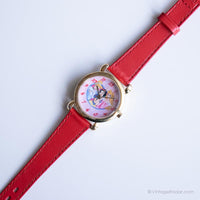 Tone d'or vintage Disney montre Pour les dames | Princesse à cadran rose montre
