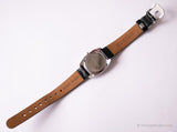 Vintage Silver-tone Kenneth Cole Date Watch for Women with Black Strap