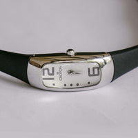 Damas rectangulares de Croton reloj | Cuarzo de acero inoxidable reloj