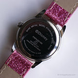 Silver-tone Elsa and Anna Watch | Vintage Pink Strap Wristwatch