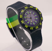 1993 Swatch Scuba SDN104 Rowing Watch | 90s Blue Swiss Swatch Watch