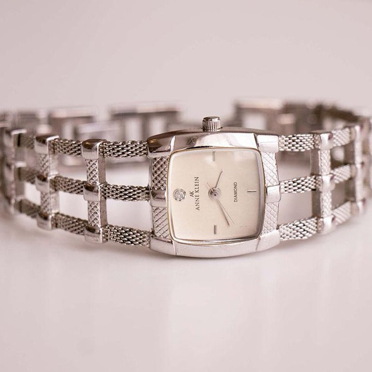 Simple Casual Anne Klein Watch for Women Silver-Tone Steel  display picture 3