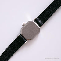 Quartz suisse exquis argenté vintage montre | Small Dames Wristwatch