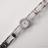 Vintage Fossil Dress Watch for Ladies | Elegant Crystal Wristwatch