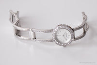 Antiguo Fossil Vestido reloj para damas | Elegante reloj de pulsera de cristal