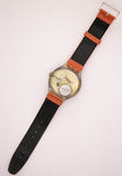1992 Swatch Scuba 200 Red Island SDK106 Watch Orange Strap & Bezel