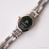 Minuscolo orologio bicolore vintage da Fossil | Orologio da donna in acciaio inossidabile
