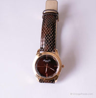 Brown Kenneth Cole NY Watch for Women | Gold-tone Quartz Watch for Her