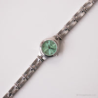 Vintage Casual Fossil Watch for Women | Green Dial Branded Wristwatch