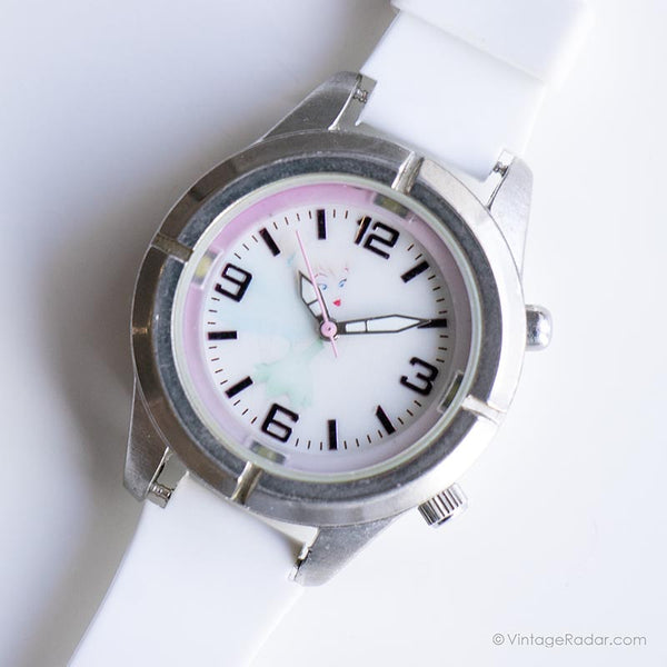 Blanco vintage Tinker Bell reloj para ella | Disney Cuarzo de Japón reloj