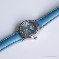 Bleu vintage Tinker Bell Montre-bracelet pour les dames | Seiko Disney montre