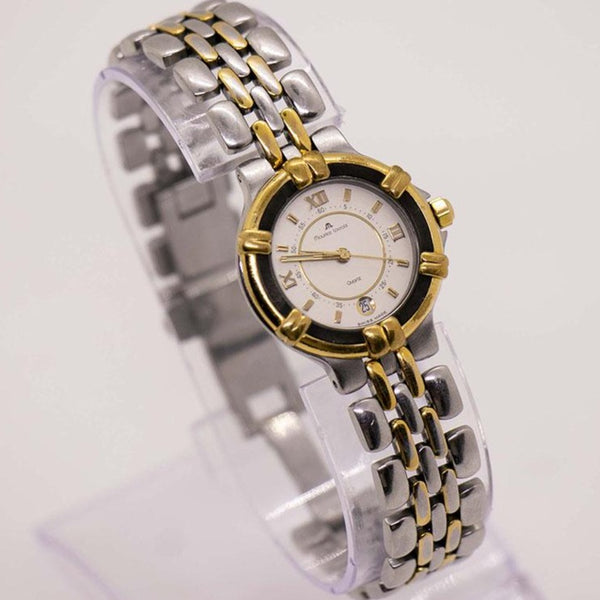 Vintage Maurice Lacroix Calypso Gold Plated Watch with Steel Strap