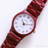 Vintage Adora Watch for Her | Red Bracelet Wristwatch
