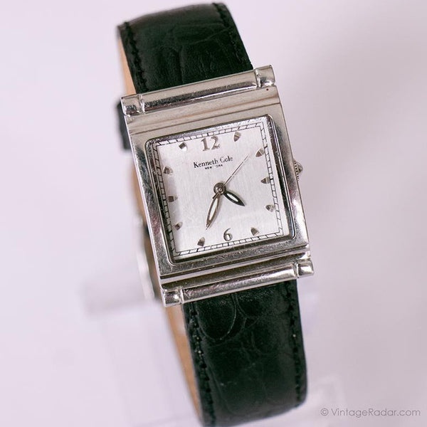 Quadrat Kenneth Cole Quarz Uhr für Frauen | Vintage Ladies Wristwatch