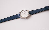 Vintage Silver-tone Skagen Watch | Round Dial Swiss Quartz Watch