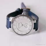 Vintage Silver-Tone Skagen Uhr | Rundes Schweizer Quarz Uhr